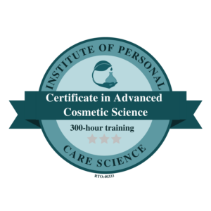 Institute of Personal Care Science Certificate in Advanced Cosmetic Science badge