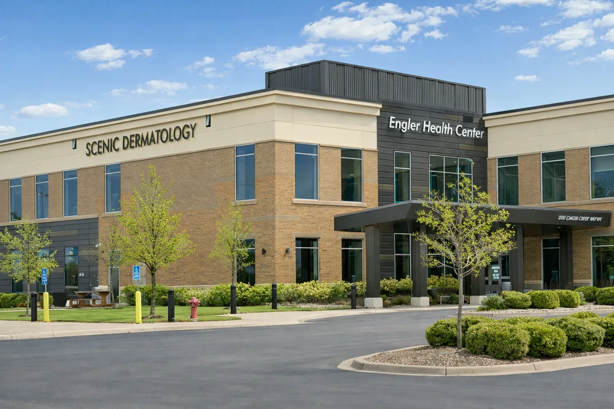 Engler Health Center exterior, home of Scenic Dermatology in Chaska.